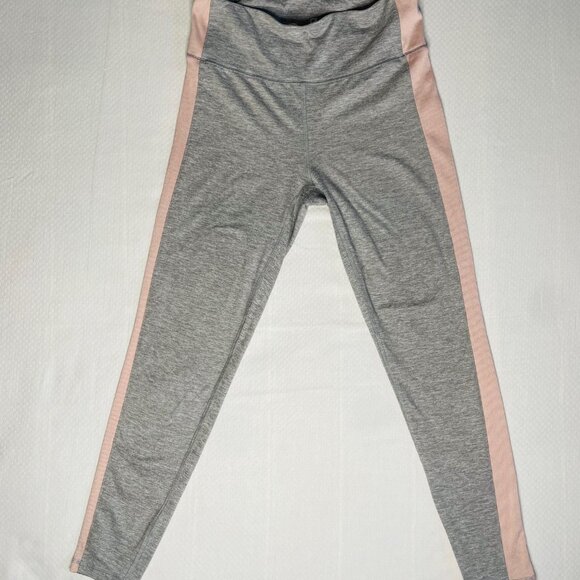 GAPFit Gray and Pink Side Stripe Leggings | Size Medium - Picture 3 of 7